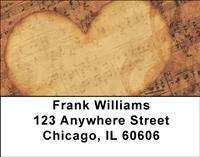 Vintage Music Address Labels