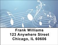 Abstract Music Address Labels
