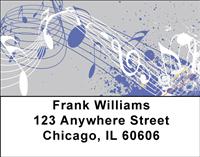 Abstract Music Address Labels