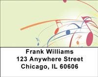 Abstract Music Address Labels