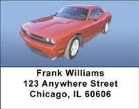 Modern Muscle Cars Address Labels