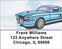 Sweet Muscle Cars Address Labels