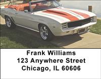 Classic Muscle Cars Address Labels