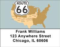 Route 66 Address Labels
