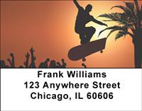 Skateboarding Address Labels