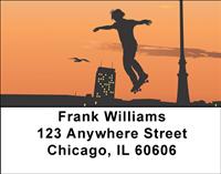 Skateboarding Address Labels