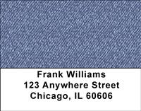 Denim Texture Address Labels