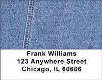 Denim Address Labels