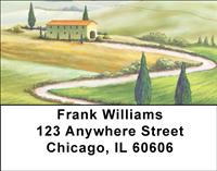 Tuscany Countryside Address Labels
