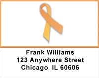 Orange Ribbon Address Labels