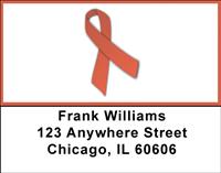 Red Ribbon Address Labels