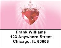 Princess Tiaras Address Labels