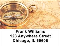 Antique Compasses Address Labels
