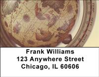 Antique Globes Address Labels