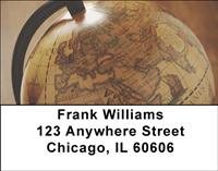 Antique Globes Address Labels