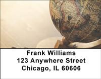 Antique Globes Address Labels