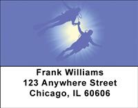 Scuba Silhouettes Address Labels