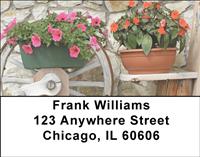 Potted Petunias Address Labels