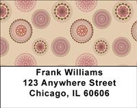 Retro Petunias Address Labels