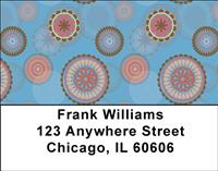 Retro Petunias Address Labels
