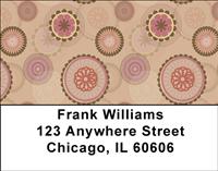Retro Petunias Address Labels