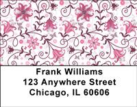 Violet Patterns Address Labels