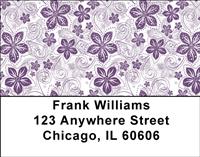 Violet Patterns Address Labels