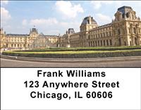 Louvre Museum Address Labels