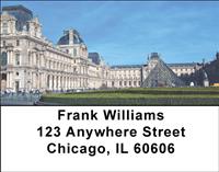 Louvre Museum Address Labels