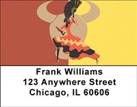 Spanish Dancing Address Labels