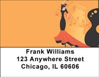 Spanish Dancing Address Labels