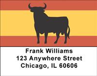 Spanish Bull Address Labels