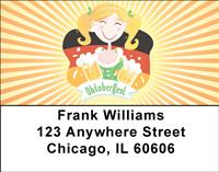 Girly Oktoberfest Address Labels