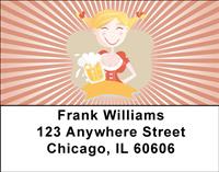 Girly Oktoberfest Address Labels