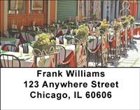 Street Cafes Address Labels