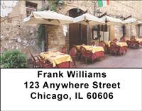 Street Cafes Address Labels