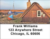 Danish Viking Houses Address Labels