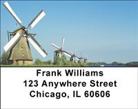 Dutch Windmills Address Labels