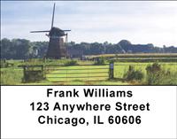 Dutch Windmills Address Labels