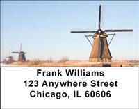 Dutch Windmills Address Labels