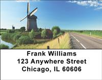 Dutch Windmills Address Labels