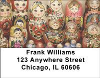 Matryoshka Dolls Address Labels