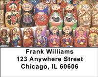 Matryoshka Dolls Address Labels