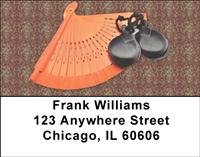 Flamenco Castanets Address Labels