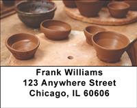 Pottery Vases Address Labels