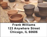 Pottery Vases Address Labels