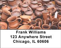 Pottery Vases Address Labels