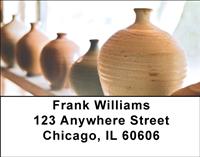 Pottery Vases Address Labels