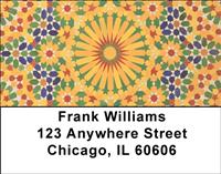 Oriental Mosaic Address Labels