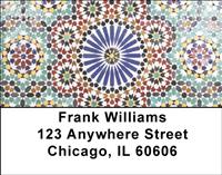 Oriental Mosaic Address Labels